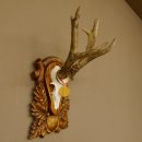 Rehgeweih Medaillenklasse Gold 520 g CIC 143,65 IP HL bis 28,3 cm hochkapitaler Bock Reh Geweih Gehörn