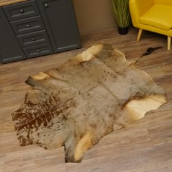 Streifengnu Gnu Fell Vorleger Blue Wildebeest Afrika afrikanisch Deko Länge 205 cm