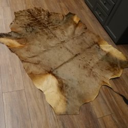 Streifengnu Gnu Fell Vorleger Blue Wildebeest Afrika afrikanisch Deko Länge 205 cm