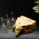 Schnapsanbieter kleine 3 Gläser mit Stiel auf Wurzel Steckglas Set Schnaps Geschenk Neu 27.60.1.87