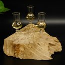 Schnapsanbieter kleine 3 Gläser mit Stiel auf Wurzel Steckglas Set Schnaps Geschenk Neu 27.60.1.87