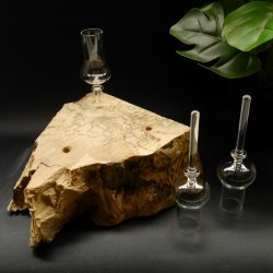 Schnapsanbieter kleine 3 Gläser mit Stiel auf Wurzel Steckglas Set Schnaps Geschenk Neu 27.60.1.87