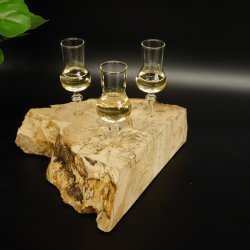 Schnapsanbieter kleine 3 Gläser mit Stiel auf Wurzel Steckglas Set Schnaps Geschenk Neu 27.60.1.87