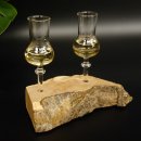 Schnapsanbieter 2 Stück kleine Gläser mit Stiel auf Wurzel Steckglas Set Schnaps Geschenk Neu 27.60.1.88