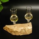 Schnapsanbieter 2 Stück kleine Gläser mit Stiel auf Wurzel Steckglas Set Schnaps Geschenk Neu 27.60.1.88