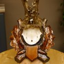 Rehgeweih abnormes Reh HL bis 23,8 cm, RU 14,8 cm Gehörn Bock Rehgehörn Geweih Schild 609.102