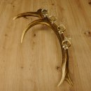 Schnapsanbieter 4x kleine Gläser Steckglas mit Stiel auf Rothirschstange Geschenk 27.60.2.51