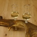 Schnapsanbieter 4x kleine Gläser Steckglas mit Stiel auf Rothirschstange Geschenk 27.60.2.55
