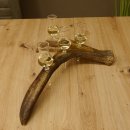 Schnapsanbieter 4x kleine Gläser Steckglas mit Stiel auf Elchstange Geschenk 27.60.9.1
