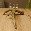 Schnapsanbieter 4x kleine Gläser Steckglas mit Stiel auf Elchstange Geschenk 27.60.9.2