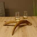 Schnapsanbieter 2 Gläser große mit Stiel auf Elchstange Ständer Steckglas Set Schnaps Geschenk Neu 27.60.9.4