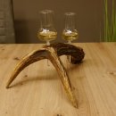 Schnapsanbieter 2x Gläser große mit Stiel auf Elchstange Ständer Steckglas Set Schnaps Geschenk Neu 27.60.9.5