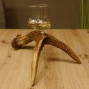 Schnapsanbieter 2x Gläser große mit Stiel auf Elchstange Ständer Steckglas Set Schnaps Geschenk Neu 27.60.9.5