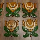 Wildschweinwaffen (Sus scrofa) 8 Stück Keilerwaffen Trophäe Keiler Gewaff Schilder 32.280