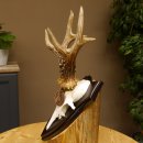 Rehgeweih Medaillenklasse Bronze 370 g CIC 108,40 IP HL bis 20,7 cm kapitaler Bock Reh Geweih Gehörn Schild