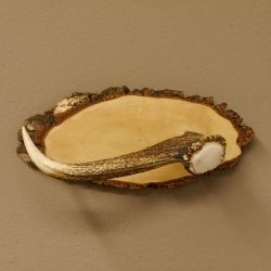 Klorollenhalter WC Rollenhalter Toilettenpapierhalter Hirschstange Hirsch Birkeschild 100.4.10