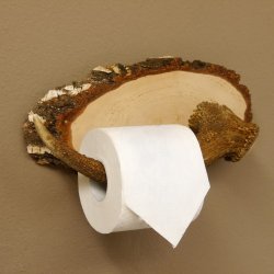 Klorollenhalter WC Rollenhalter Toilettenpapierhalter Hirschstange Hirsch Birkeschild 100.4.11