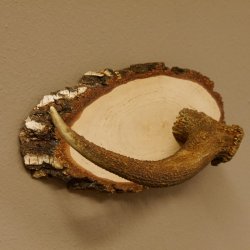 Klorollenhalter WC Rollenhalter Toilettenpapierhalter Hirschstange Hirsch Birkeschild 100.4.11