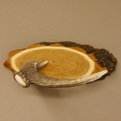 Klorollenhalter WC Rollenhalter Toilettenpapierhalter Hirschstange Hirsch Birkeschild 100.4.13