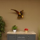 Goudfazant Vogel met open vleugels tijdens de vlucht Opgezette dierlijke preparaten 90.4.51