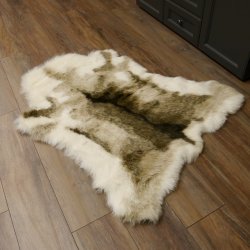 Reindeer Ren Fur Rug Reindeer Fur Decorative Animal Rug Length 147 cm