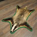 Badger skin with head preparation Badger skin blanket Fur...