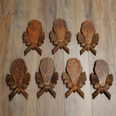 Trophy tags, 7 pieces, chamois Tags, used tag, AF: 20 x 10 cm, for whole nose