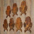 Trophy tags, 7 pieces, chamois Tags, used tag, AF: 20 x 10 cm, for whole nose