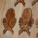 Trophy tags, 7 pieces, chamois Tags, used tag, AF: 20 x 10 cm, for whole nose