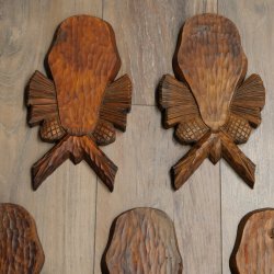 Trophy tags, 7 pieces, chamois Tags, used tag, AF: 20 x 10 cm, for whole nose