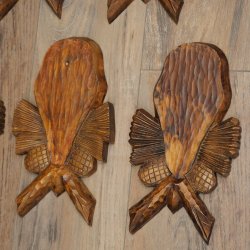 Trophy tags, 7 pieces, chamois Tags, used tag, AF: 20 x 10 cm, for whole nose