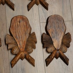 Trophy tags, 7 pieces, chamois Tags, used tag, AF: 20 x 10 cm, for whole nose