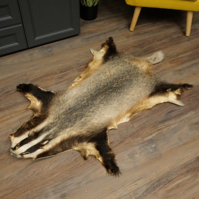 Dassenvacht Dassenvacht Deken Vachtkleed Kleed Lengte 115 cm 87.26.7