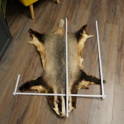 Dassenvacht Dassenvacht Deken Vachtkleed Kleed Lengte 115 cm 87.26.7