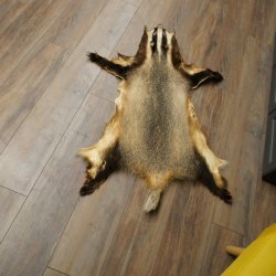 Dassenvacht Dassenvacht Deken Vachtkleed Kleed Lengte 115 cm 87.26.7