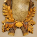 Roebuck Head and Shoulders Mount, Height 50 cm, Antlers, Roebuck Head Mount, Shield 85.11.111