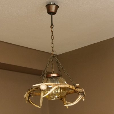 Deckenlampe Lampe Deckenleuchte 4x Sikahirschstange Stangen Leuchte 1 - flammig Lampenschirm