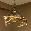 Deckenlampe Lampe Deckenleuchte 4x Sikahirschstange Stangen Leuchte 1 - flammig Lampenschirm