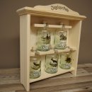 Jagdapotheke aus Holz mit 5 Flaschen und Jagdmotiv Jagd Neu 27.7.10.2