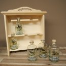 Jagdapotheke aus Holz mit 5 Flaschen und Jagdmotiv Jagd Neu 27.7.10.3