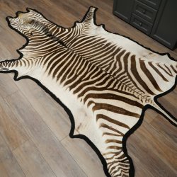 Zebra Fell Zebrafell Hartmann Bergzebra Vorleger mit Genehmigung zum Verkauf 87.100.22