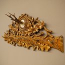 Geweih Garderobe mit 6 Hirschspitzen Haken auf...