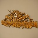 Geweih Garderobe mit 6 Hirschspitzen Haken auf geschnitztes Holzbrett 1x Rehgeweih Wandgarderobe Unikat 27.8.126