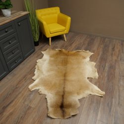 Piel de ciervo rojo Longitud 157 cm Ciervo Alfombra decorativa de piel de ciervo 87.3.37