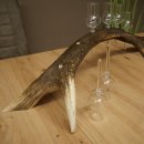 Schnapsleverancier 5x kleine glazen met steel op edelhertenstang Cadeau 27.60.2.57