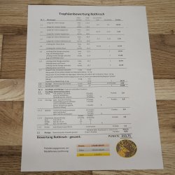 Cuernos de ciervo rojo 6 puntas Altura 59 cm Cuernos de ciervo Cuernos tallados con placa de trofeo 70.1031