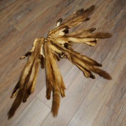 Marten fur Marten fur 2-piece set Stone marten Animal rug