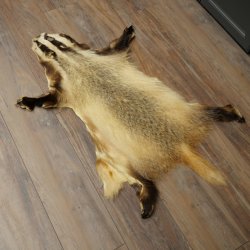 Badger Fur Badger Fur Blanket Fur Rug Rug Length 115 cm 87.26.7