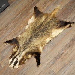 Badger Fur Badger Fur Blanket Fur Rug Rug Length 115 cm 87.26.7