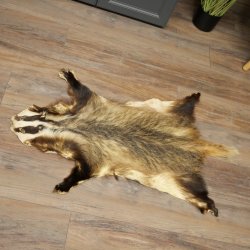 Badger Fur Badger Fur Blanket Fur Rug Rug Length 115 cm 87.26.7